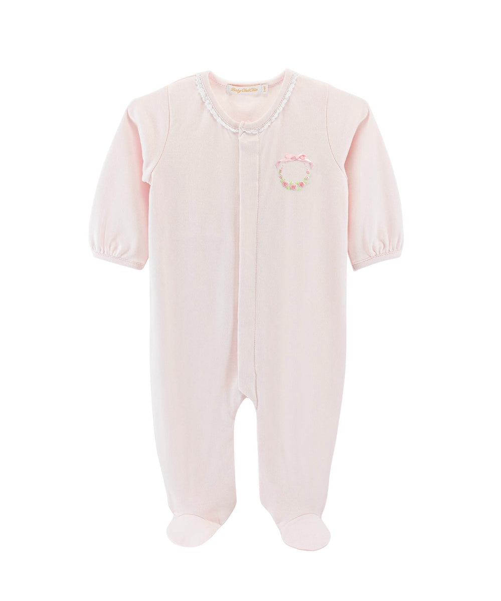 Baby Club Chic Braided Footie with Stich Collar- Blue main image 1
