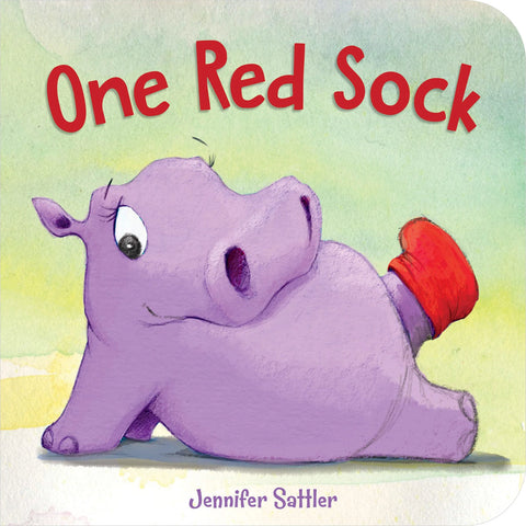 One Red Sock Board Book with Flocked Cover