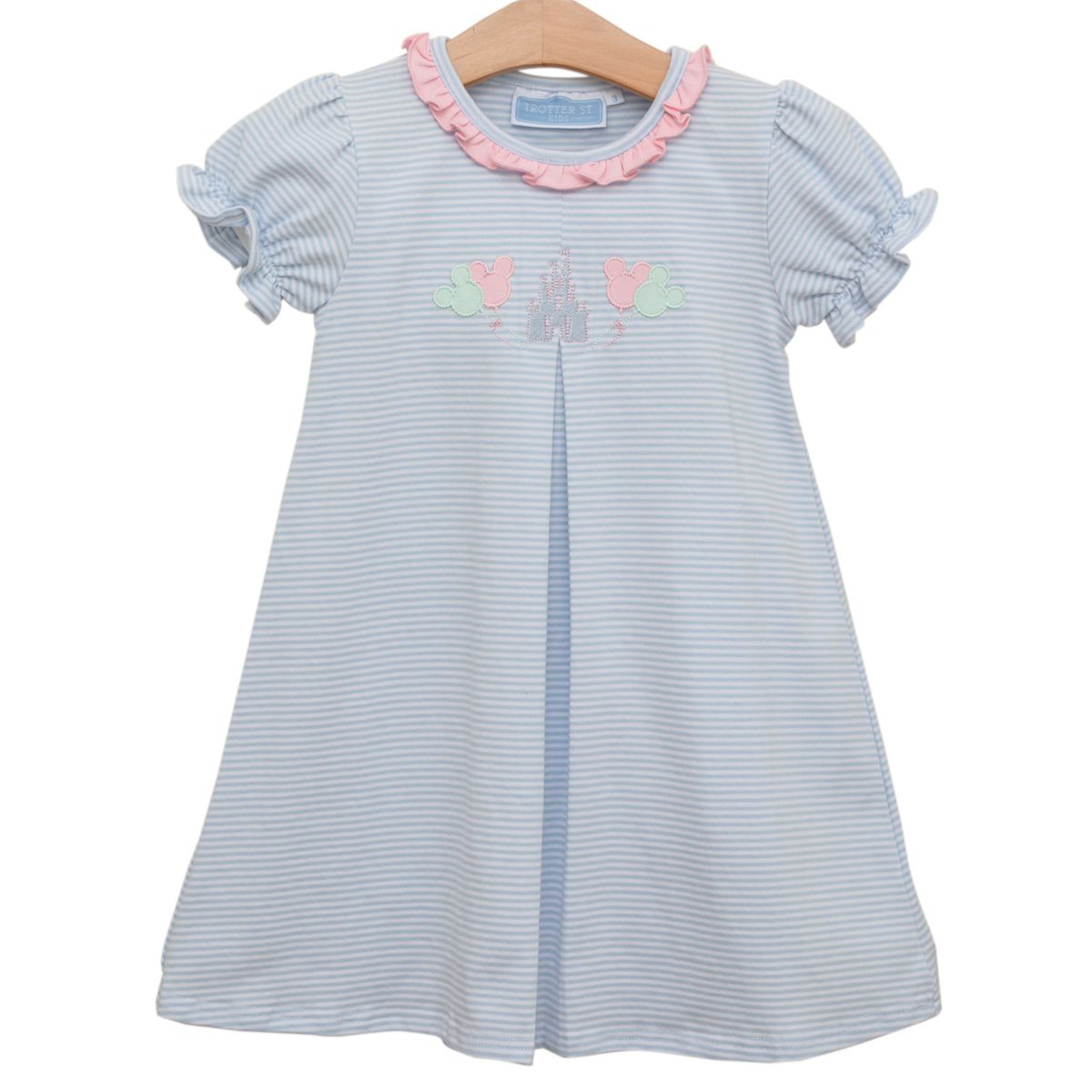 Trotter Street Kids Girls Alice Dress - Pink Stripes