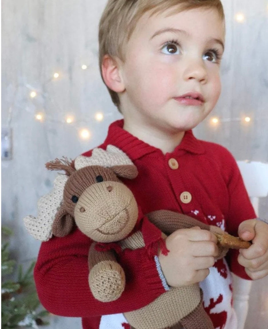 Zubels Moose Doll Pink Sheep Boutique