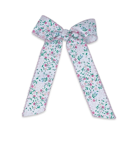 Lullaby Set Bunny Floral Long Tail Bow