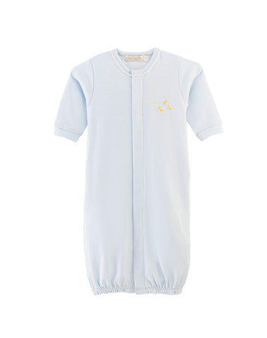 Baby Club Chic Pale Blue Embroidered Duck Converter Gown