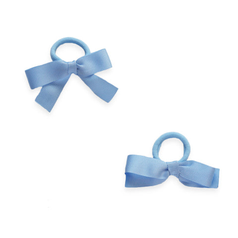 Eva's House Grosgrain Hair Tie Set- Baby Blue