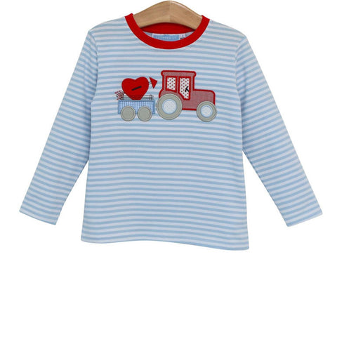Trotter Street Valentine Tractor Long Sleeve Top
