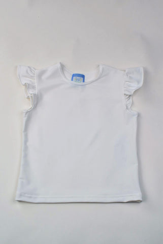 Color Works White Angel Sleeve Top