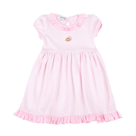 Magnolia Baby Pink Darling Football Toddler Dress