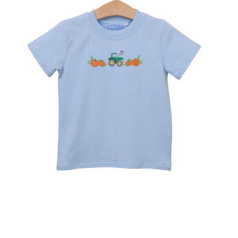 Trotter Street Kids Pumpkin Embroidered Tee