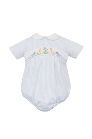 Petit Bebe Blue Gingham Noahs Ark Bubble