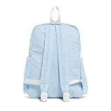 TRVL Mist Blue Gingham Backpack