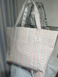 TRVL Pink Ribbon Floral Jumbo XL Tote