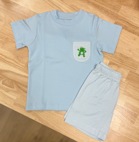 Squiggles by Charlie Frog Pocket Short Set