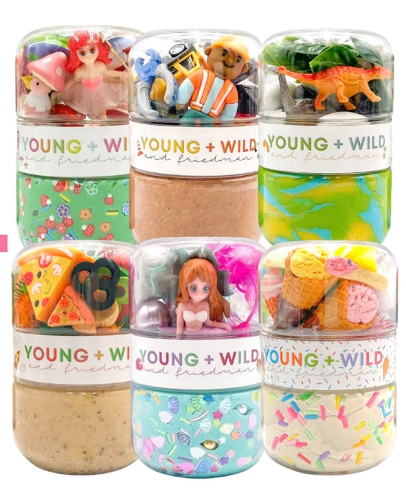 新品 Mythos Dreamlands スターター3個 & ブースター12個 Young + Wild & Friedman Grab & Go Dough Jars – Pink Sheep Boutique