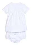 Little English Train Pinpoint Diaper Set