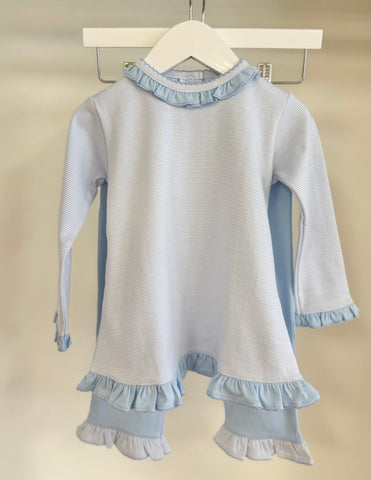 Squiggles by Charlie Blue Mini Stripe Girls Pant Set