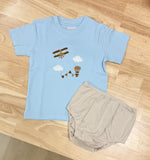Squiggles by Charlie Air Show Fun Diaper Set