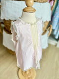 Baby Sen Light Pink Heirloom Anna Bloomer Set