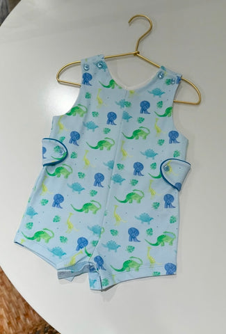 James & Lottie Knit Dinosaur Reed Short Jon Jon *Pre Sale*