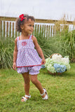Little English Patriotic Plaid Evie Bloomer Set