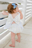 James & Lottie Blue Swiss Dot Lottie Bloomer Set