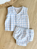 Lullaby Set Blue Windowane Diaper Set