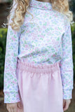 Grace & James Kids Dotsy Floral Turtleneck