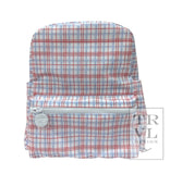 TRVL Classic Red Plaid Backpack- Mini
