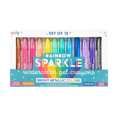 Ooly Rainbow Sparkle Watercolor Gel Crayons