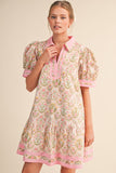 Emily Floral Collar Dress