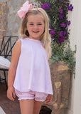 James & Lottie Pink Gingham Lottie Bloomer Set