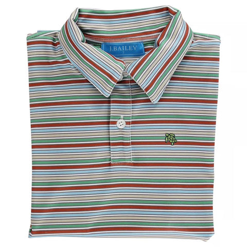 J. Bailey Hazel Stripe Long Sleeve Performance Polo