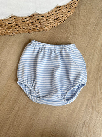 Luigi Kids Sky Blue Stripe Diaper Cover