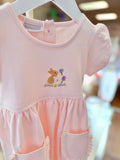 Squiggles by Charlie Pale Pink Bunny in Blooms Dress