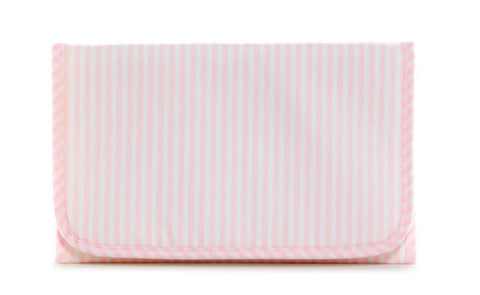 TRVL Pink Pimlico Stripe Changing Pad