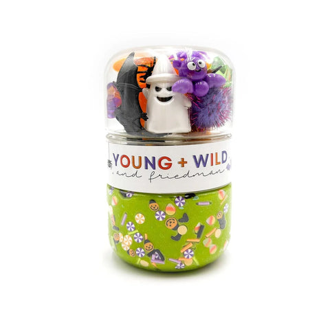 Young + Wild & Friedman Halloween Dough Jars