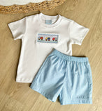 Petit Bebe Dump Truck Short Set