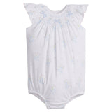 Little English Blue Bow Bouquet Smocked Bishop Bubble