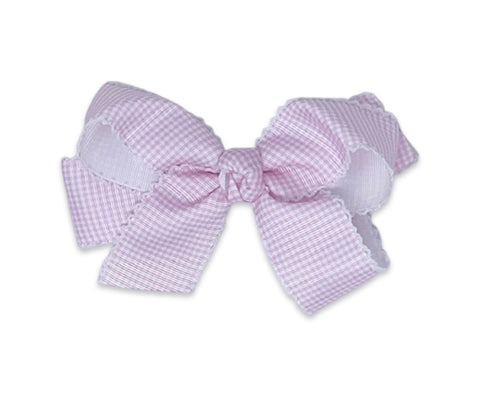 Lullaby Set Pink Mini Gingham Bow