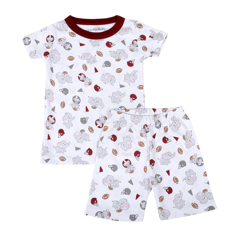 Magnolia Baby Elephant Football Short Pajamas