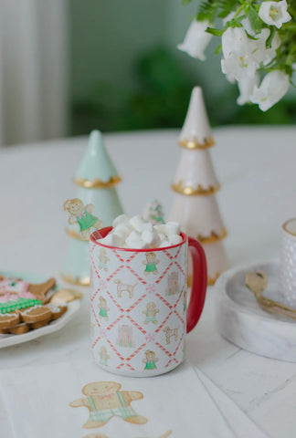Simply Jessica Marie Gingerbread Trellis Watercolor Mug 15oz