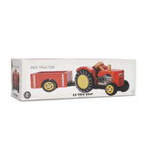 Le Toy Van Wooden Farm Yard Tractor & Trailer