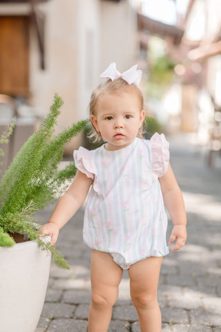 James & Lottie Floral Pastel Stripe Blake Bubble