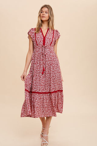 Chili Floral Midi Dress