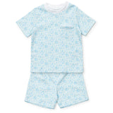 Lila & Hayes Blue Sandcastles Charles Short Set