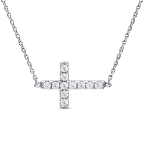 Lily Nily Sterling Silver Cross Necklace
