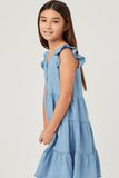 Hayden Girl Chambray Button Down Dress