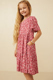 Hayden Girl Ditsy Floral Button Dress