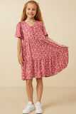 Hayden Girl Ditsy Floral Button Dress