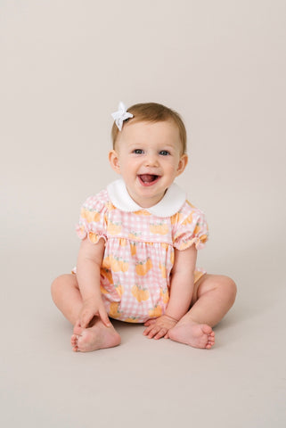Lullaby Set Pink Gingham Little Pumpkin Pima Bubble