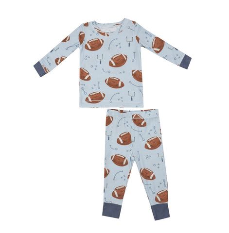 Angel Dear Blue Footballs Pajama Set