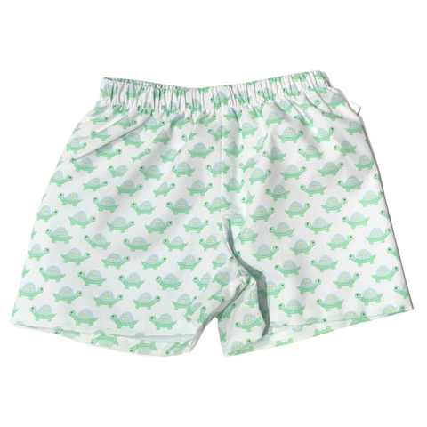 Mint Magnolia Uptown Turtles Shorts